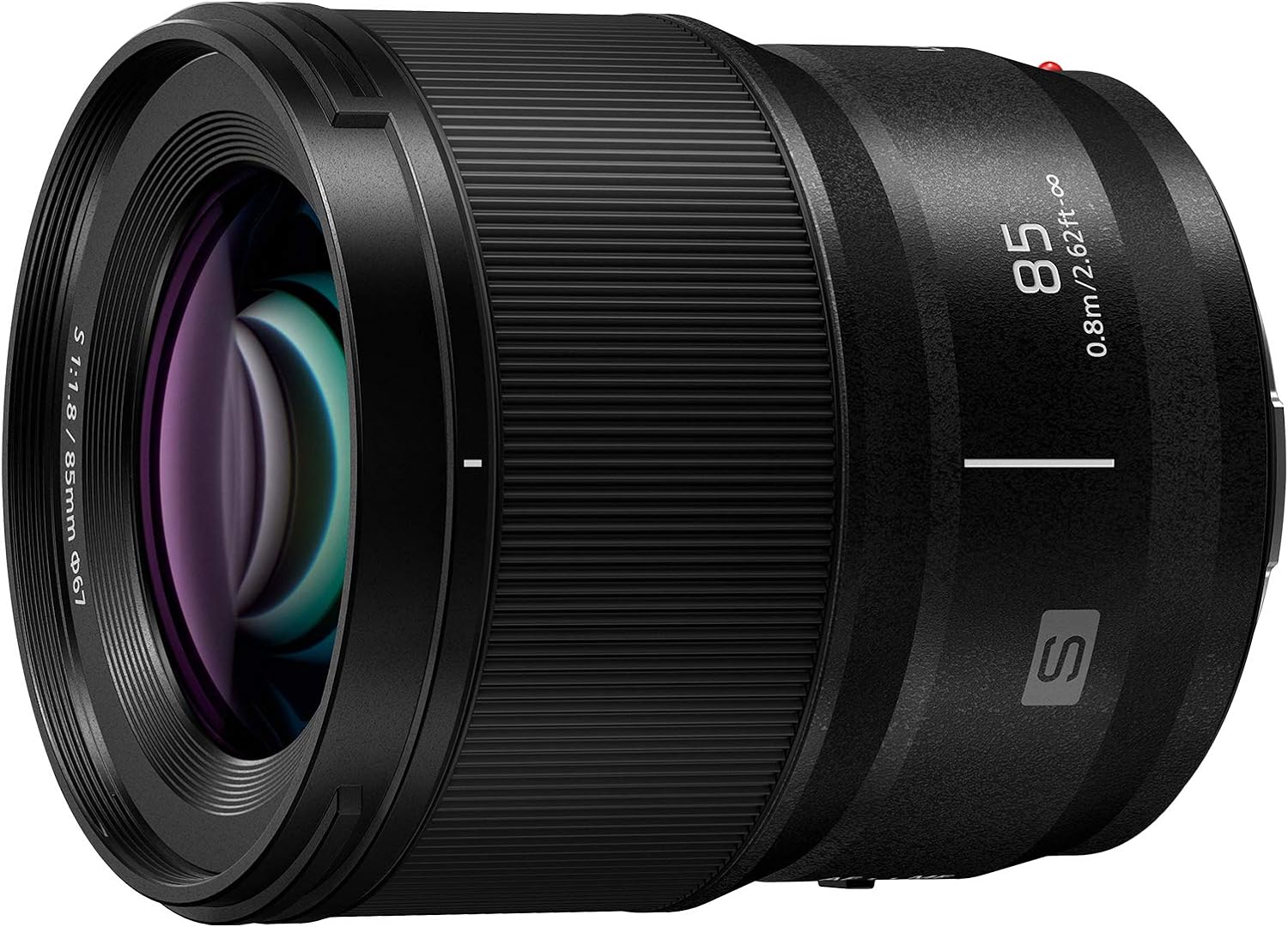 PANASONIC LUMIX S Series Camera Lens, 85mm F1.8 L Mount Interchangeable Lens for Mirrorless Full Frame Digital Cameras, S-S85, Black
