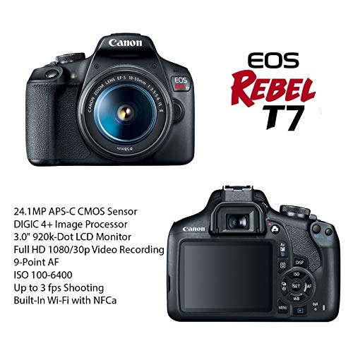 Capture Memorable Moments with the Canon EOS Rebel T7 DSLR Camera Bundle