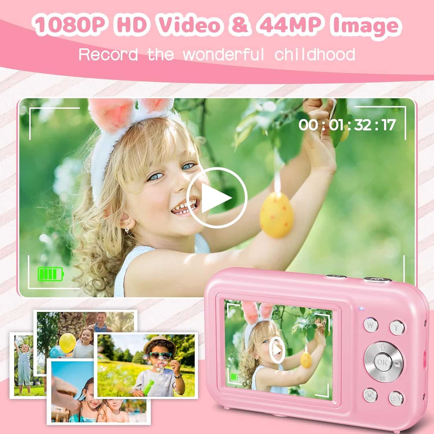 Capture Unforgettable Moments with the Digital Camera, Kids Camera with 32GB Card